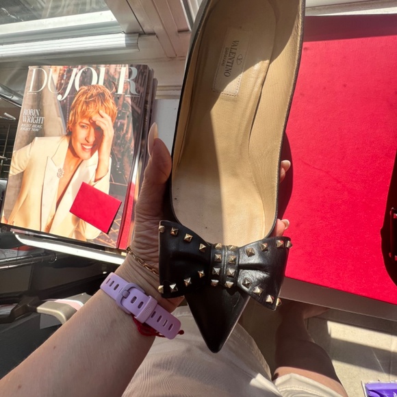 Valentino Rock Stud Kitten Heels - Picture 7 of 13
